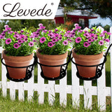 Levede 3x Plant Stand flower Holder Black - Close-Up Angle