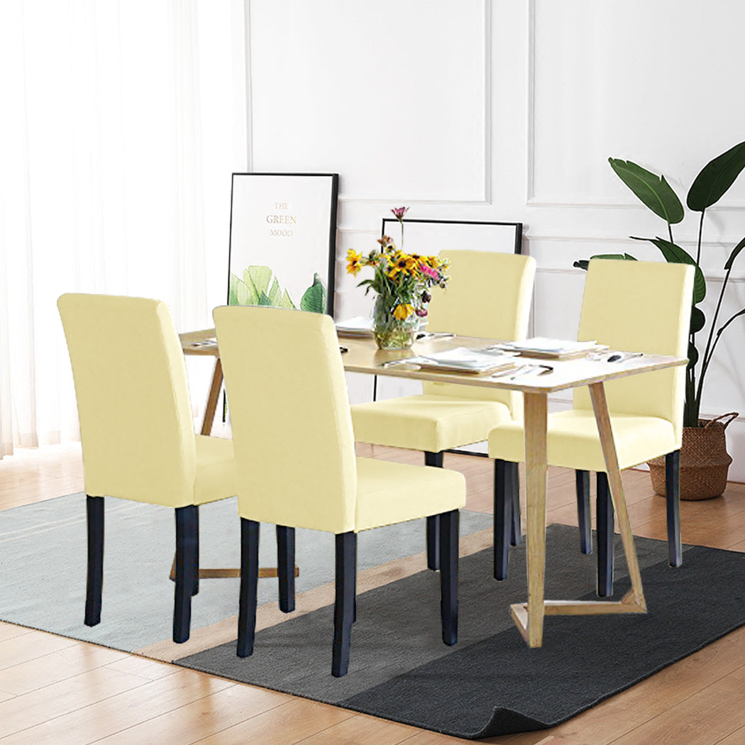 4x Stretch Elastic Chair Covers Dining-2018816662756790278