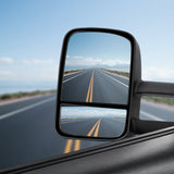 Galvan 2x Extendable Towing Mirrors - Close-Up Angle