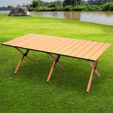Levede Folding Camping Table Foldable Oak-2018816834840694791