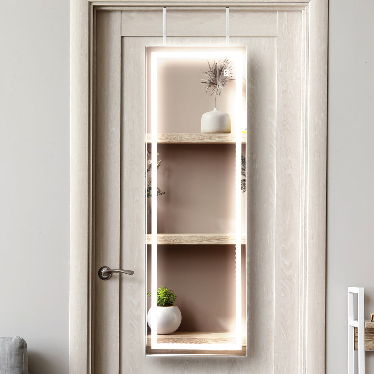 Levede Mirror Jewellery Cabinet Touch-2006733194996617222