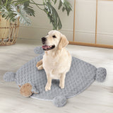 PaWz Pet Bed Cat Calming Bed Dog Squeaky M Grey Medium - Rear View