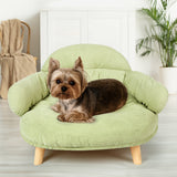 Pawz Elevated Pet Dog Cat Sofa Bed Couch L Size Green - Close-Up Angle