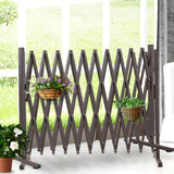 Garden Security Fence Gate Gate Metal Brown-2018816904071876614
