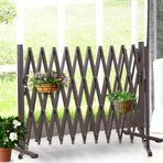 Garden Security Fence Gate Gate Metal Brown-2018816904071876614