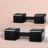 Centra A Pair 2.8KG-10KG Dumbbells Black - Rear View