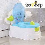 BoPeep Kids Potty Trainer Seat Safety Blue - Close-Up Angle