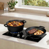 Toque 5.84L Double Dutch Oven 2 in 1 Cast Iron Pan-2011971112459702279