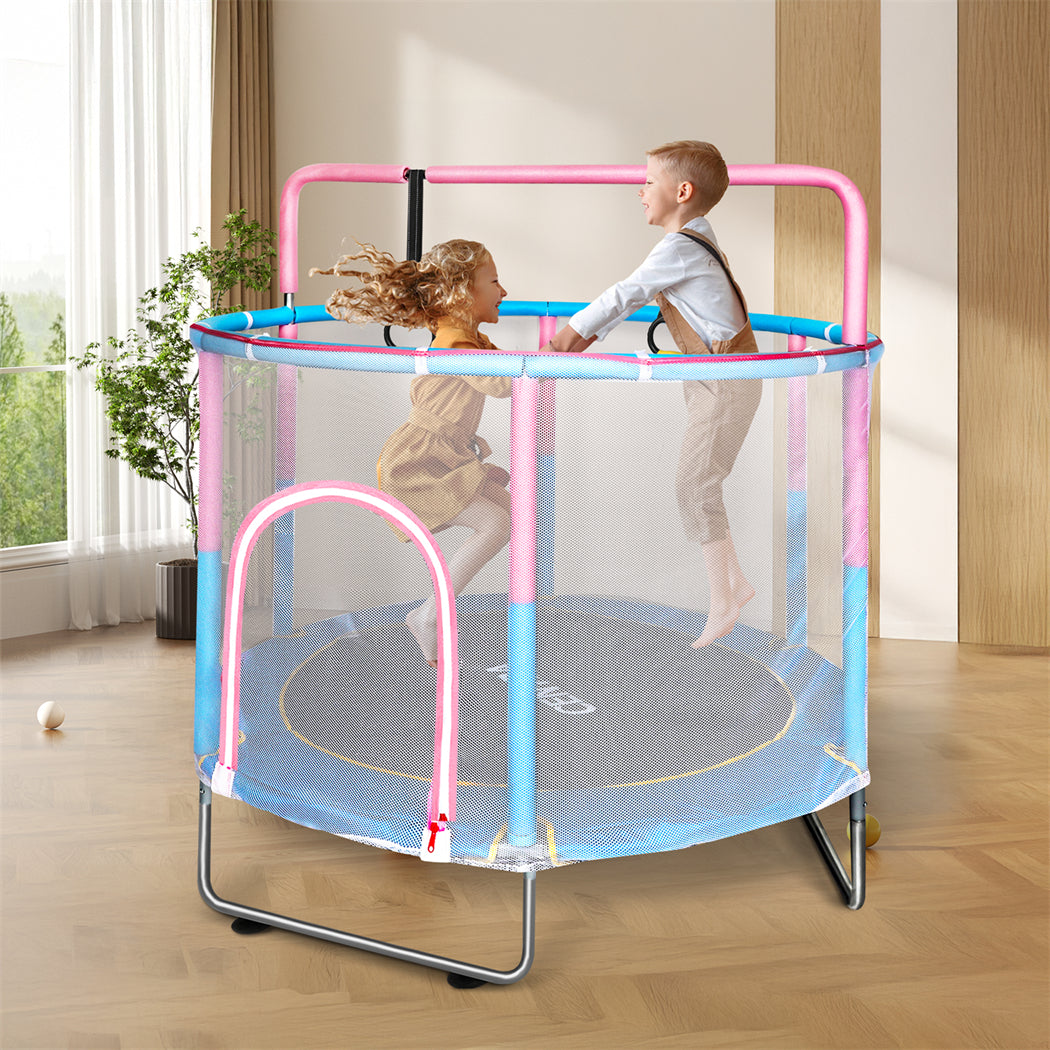 Centra 55" Kids Trampoline Rebounder Pink-2006732697984176135