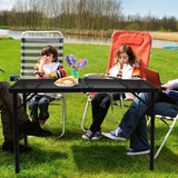 Levede Grill Table BBQ Camping Tables Large - Close-Up Angle