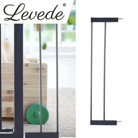 Levede Baby Safety Gate Adjustable Pet Black 10cm Extension-2006733310868459527