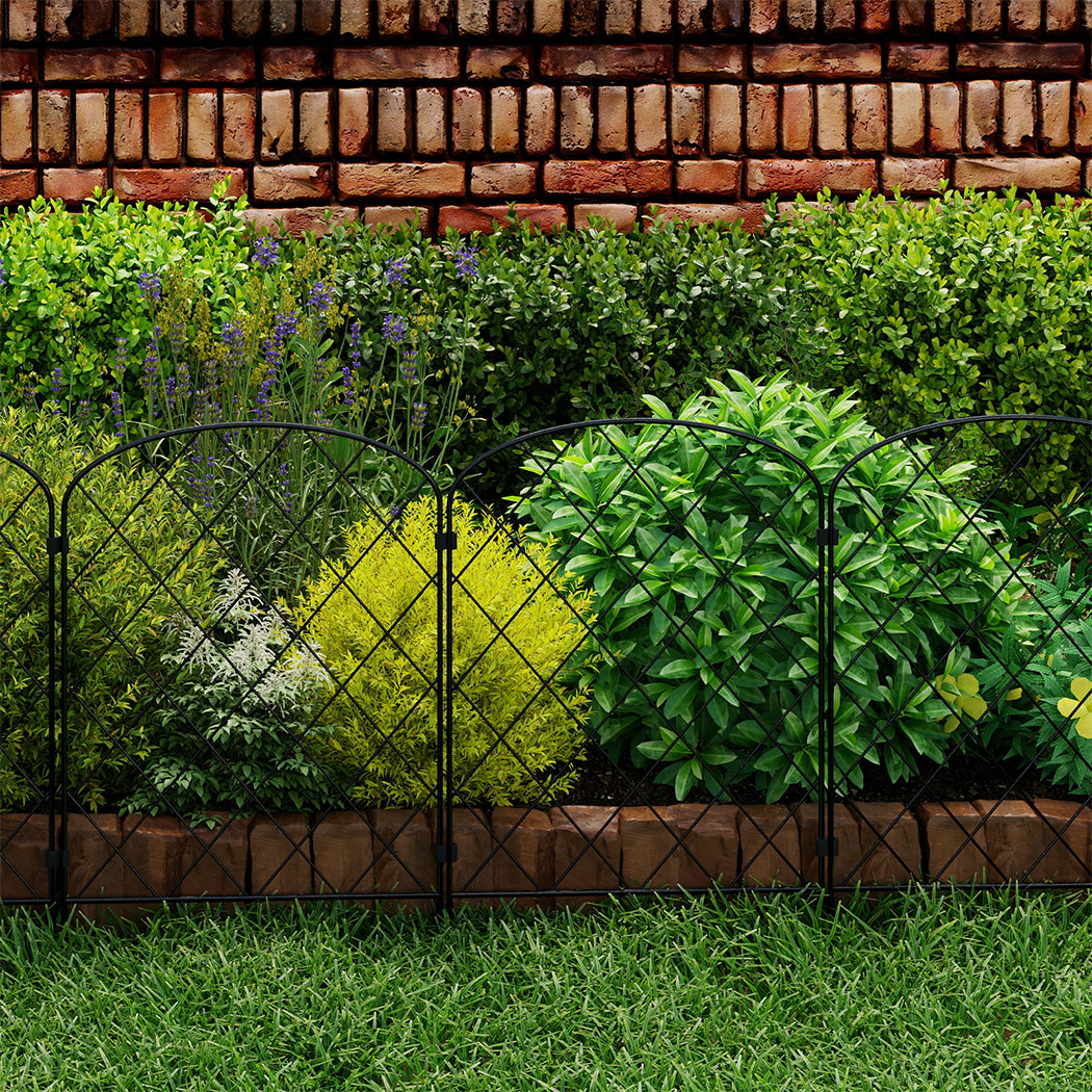 Mountview 10 Pcs Garden Fence Border Rustproof Metal-2006733422399197190