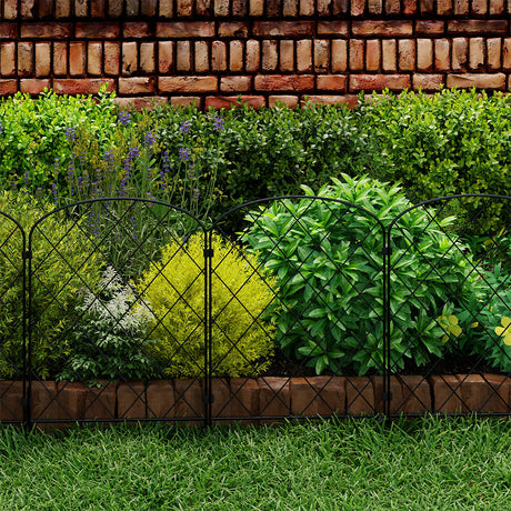 Mountview 10 Pcs Garden Fence Border Rustproof Metal-2006733422399197190