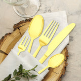 Stainless Steel Cutlery Set Travel Knife Gold - Close-Up Angle