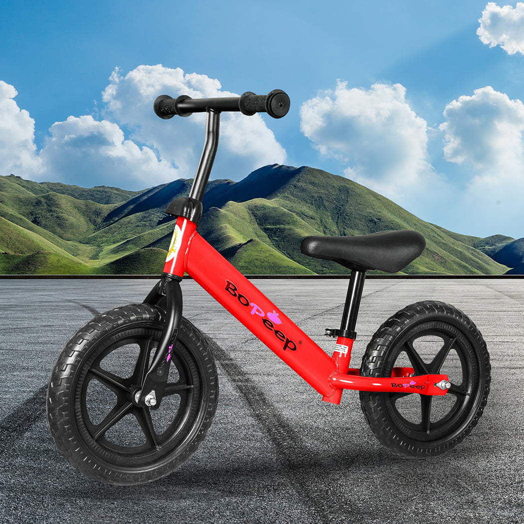 BoPeep Kids Balance Bike Ride On Toys Red-2006733050519621639
