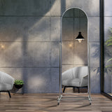 Yezi 165CM Movable Arch Full Length Mirror - Close-Up Angle
