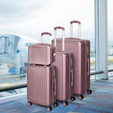Slimbridge Luggage Suitcase Trolley Rose gold 4pc 14"+20"+24"+28"-2006733068051812359