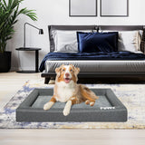 PaWz Memory Foam Pet Bed Calming Dog L Large - Close-Up Angle