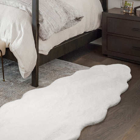 Marlow Floor Rug Area Rugs Cloud Fluffy 80X200cm White-2018816809393852422