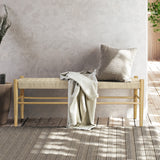 Levede Kraft Rope Bench Seat - Close-Up Angle