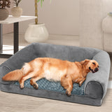 PaWz Pet Bed Sofa Dog Bedding Soft Warm XL Grey X-Large - Close-Up Angle