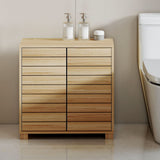 Levede Bathroom Storage Cabinet Floor Standing Cupboard - Close-Up Angle