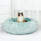 PaWz Pet Bed Cat Dog Donut Nest Calming XL Teal X-Large-2018816801454034951