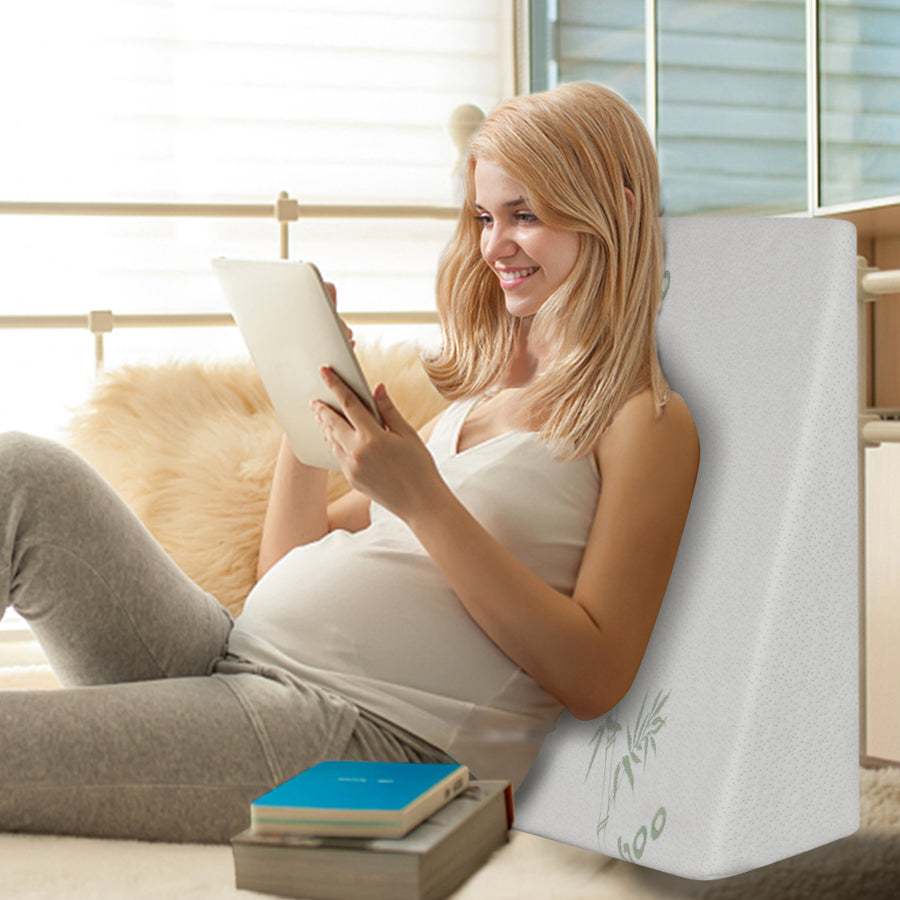 DreamZ Bedding Wedge Pillow Memory Foam White 19-2006733150843179015