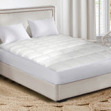 Dreamz Mattress Protector Luxury Topper Double - Close-Up Angle