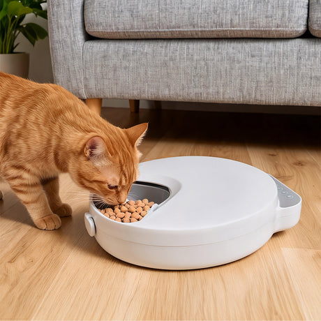 Pawz 4 Meals Automatic Timer Pet Smart Chilled Feeder-2018816784236417031