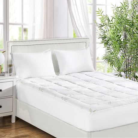 Dreamz Bamboo Pillowtop Mattress Topper Queen-1954802864912207879