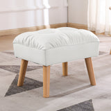 Levede Accent Ottoman Chair Footstool - Close-Up Angle