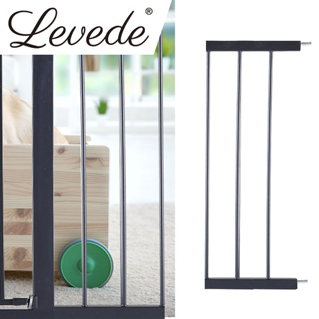 Levede Baby Safety Gate Adjustable Pet Black 20cm Extension-2006733311191420935