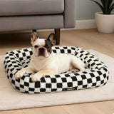 Pawz Dog Bed Calming Pet Plush Bed Soft Washable Bed - Close-Up Angle