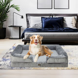 PaWz Memory Foam Pet Sofa Bed Cushion L Large - Close-Up Angle