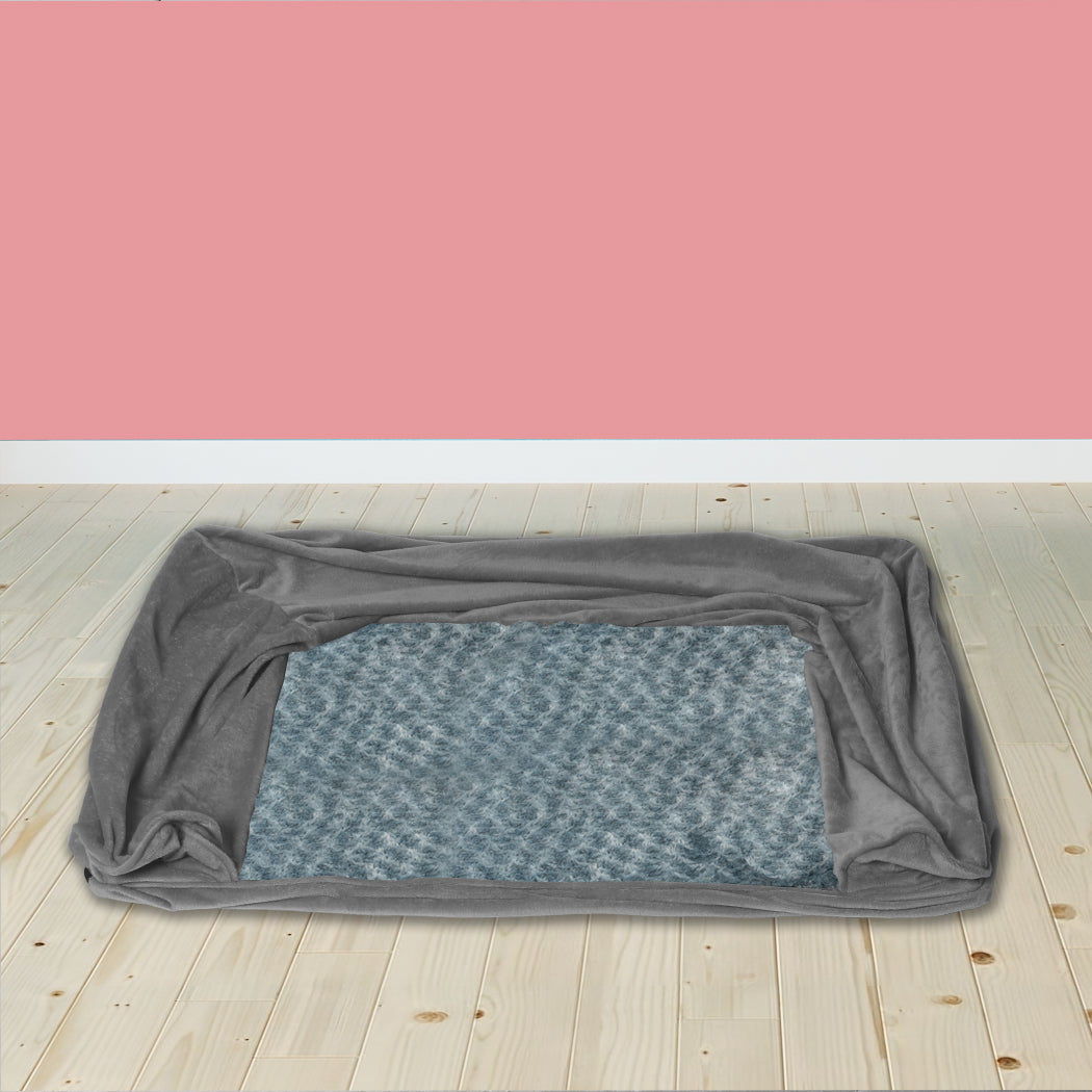 PaWz Pet Bed Sofa Dog Bedding Soft Warm XL Cover Grey Cover X-Large-1954802516243910663