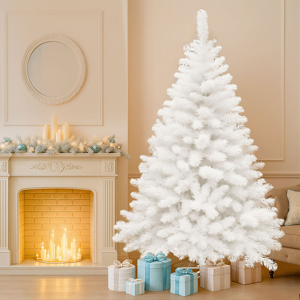 Santaco 2.1M 900 Tips White Christmas Tree-2018816786883022855