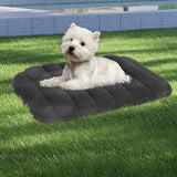 Pawz M Size Orthopedic Dog Bed with Sherpa Plush Removable Cover in Grey-2018816699335315463