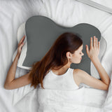 Dreamz Cervical Neck Pillow Ergonomic Memory Foam - Close-Up Angle