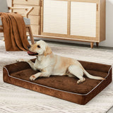 Pawz Orthopedic Dog Bed XL Coffee - Close-Up Angle