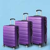Slimbridge 3PC Luggage sets Suitcase Purple-2018816890184536071