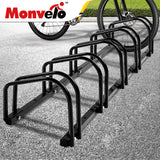 5 Bikes Stand Bicycle Bike Rack Floor - Rear View