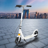 MONVELO Adult Commuter Foldable Scooter White - Rear View