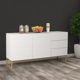 Levede Buffet Sideboard Storage Cabinet White-2006733268556320775