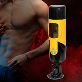 Urway Masturbation Cup Vibrating Pocket Yellow - Close-Up Angle