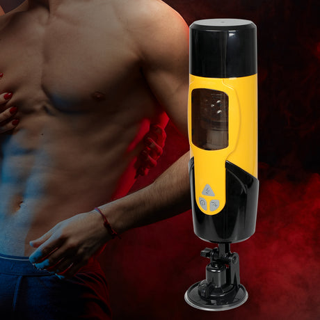 Urway Masturbation Cup Vibrating Pocket Yellow-1954802636633018375