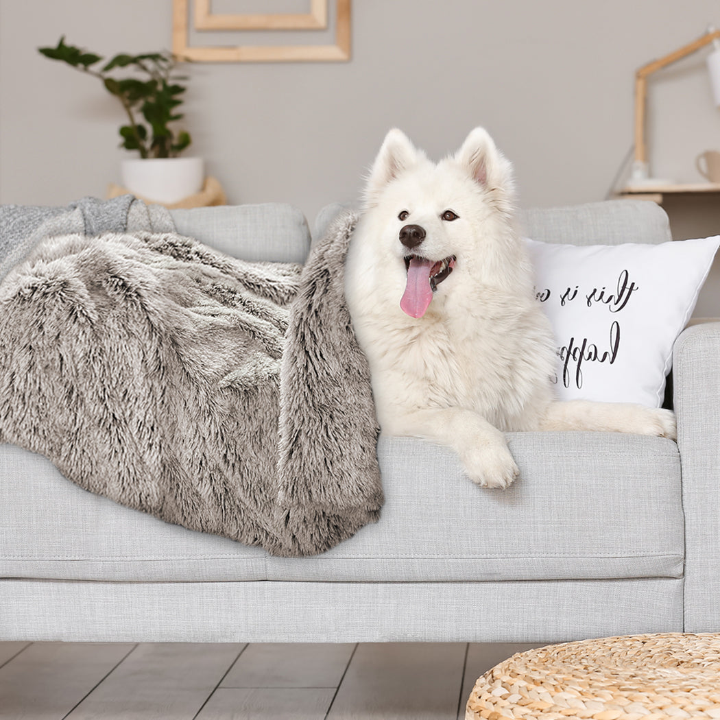 PaWz Dog Blanket Pet Cat Mat Puppy Warm Brown-2018816652644323335