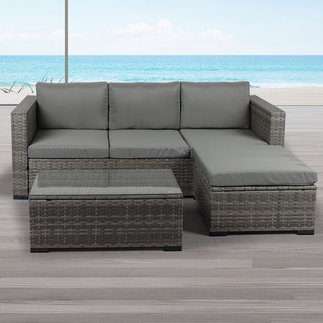 Levede 5pcs Outdoor Sofa Set Patio Furniture-1954802883123875847