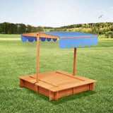 Bopeep Kids Wooden Sandbox - Rear View