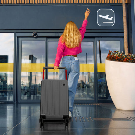 Slimbridge 26" Luggage Wide Handle Hard Case Grey-1954802420555059207